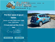 Tablet Screenshot of mrsdolittlespetcare.com